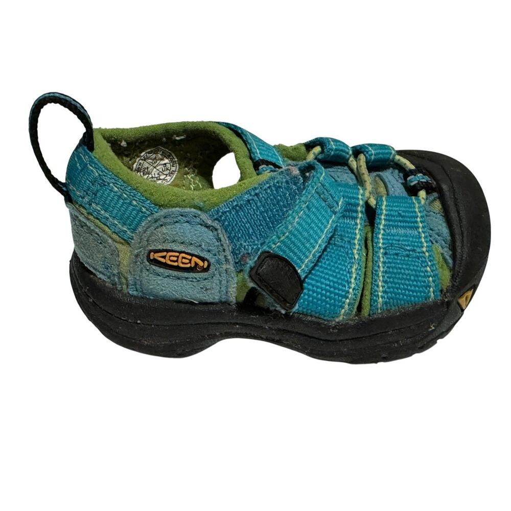 KEEN Newport H2 Aqua Blue Green Waterproof Sport Sandal Shoe Boys 4 Youth Water